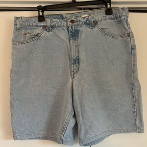 Levi’s Jean shorts “jorts” size 38. Vintage.  Orange tag